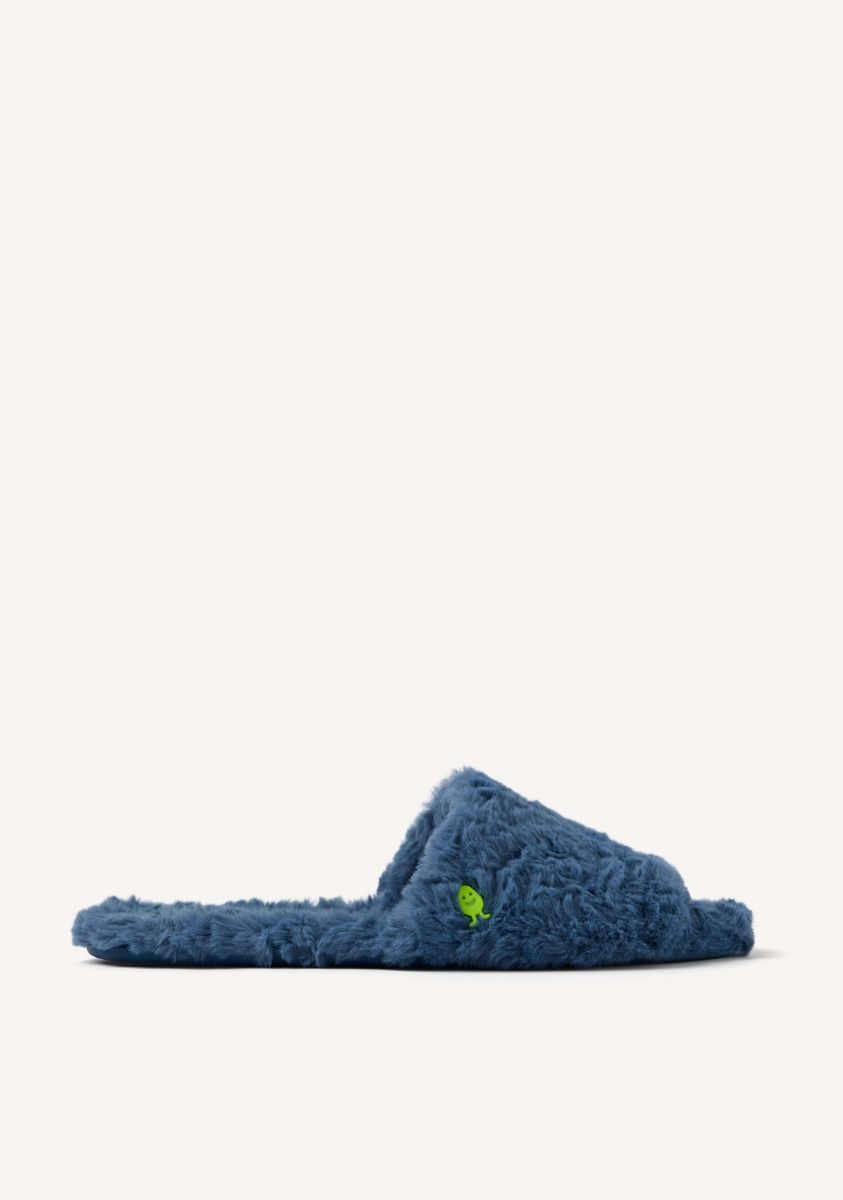 ZAPATILLAS DE CASA TIPO PALAS PELO HOLT - AZUL