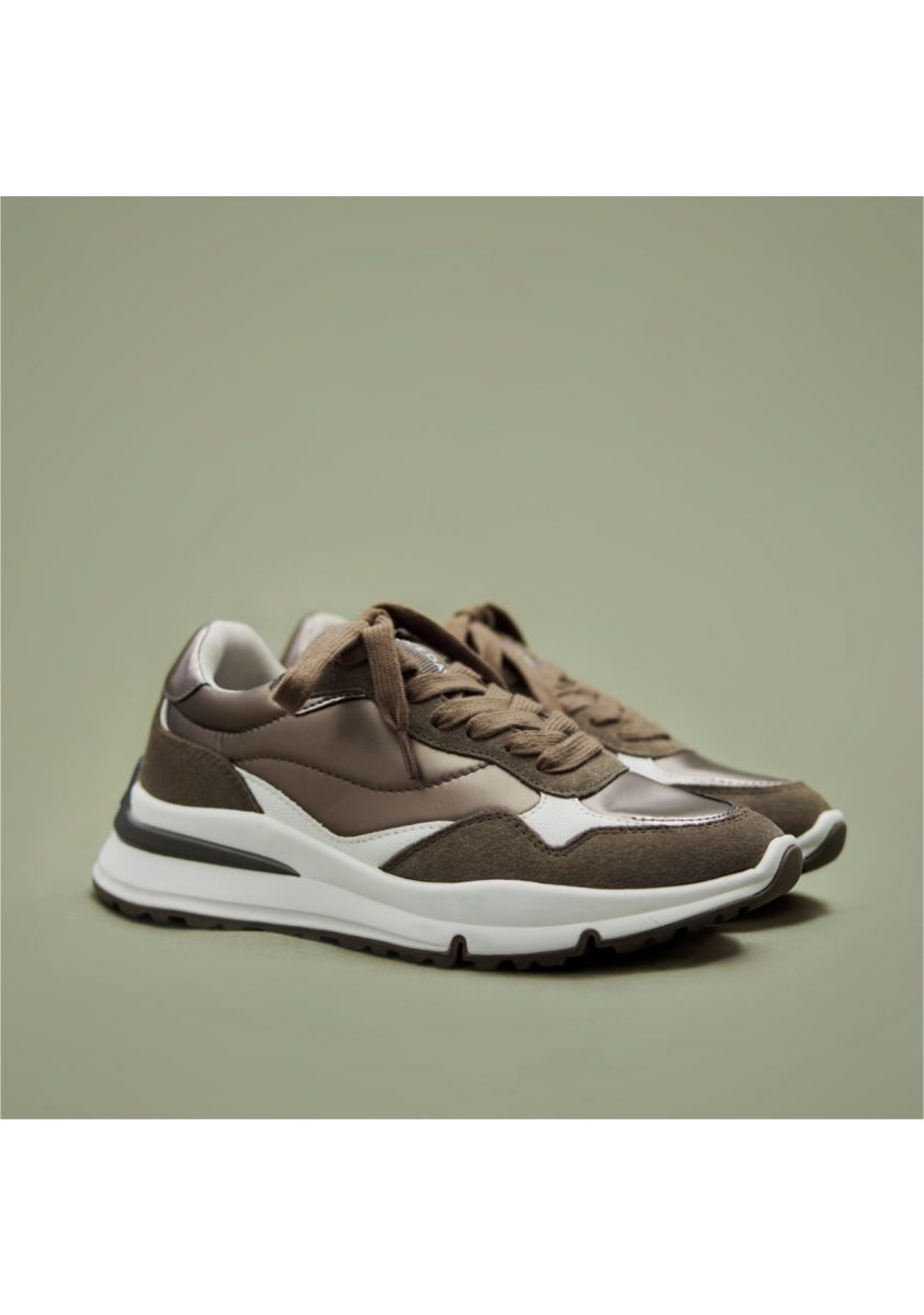 SNEAKERS METALIZADAS EDMESTON - MARRON