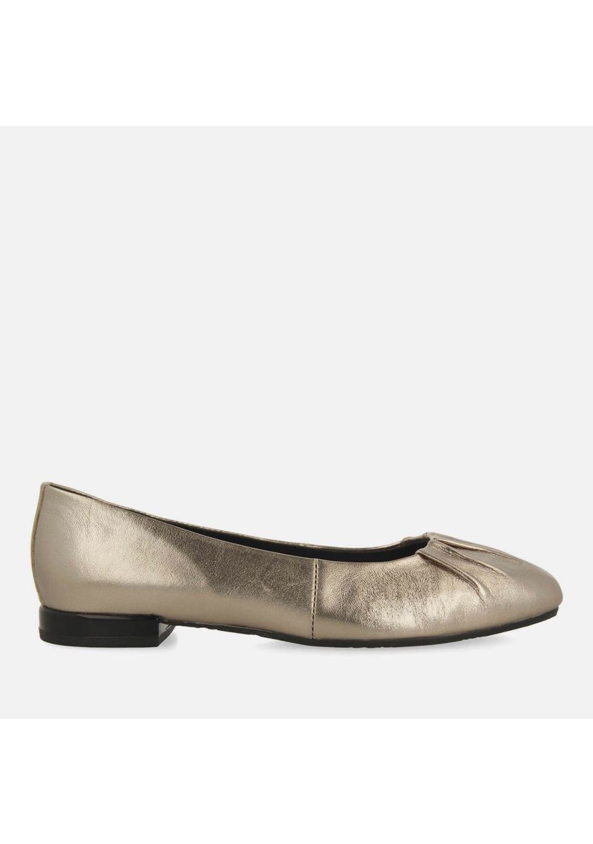 BAILARINAS METALIZADAS PIEL LASSING - PLOMO