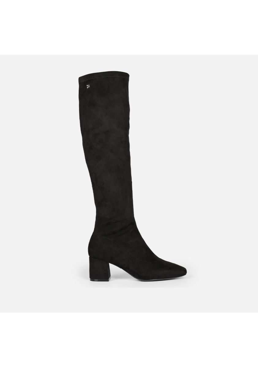 BOTAS ALTAS ELÃSTICAS TACÃN POPRAD - NEGRO