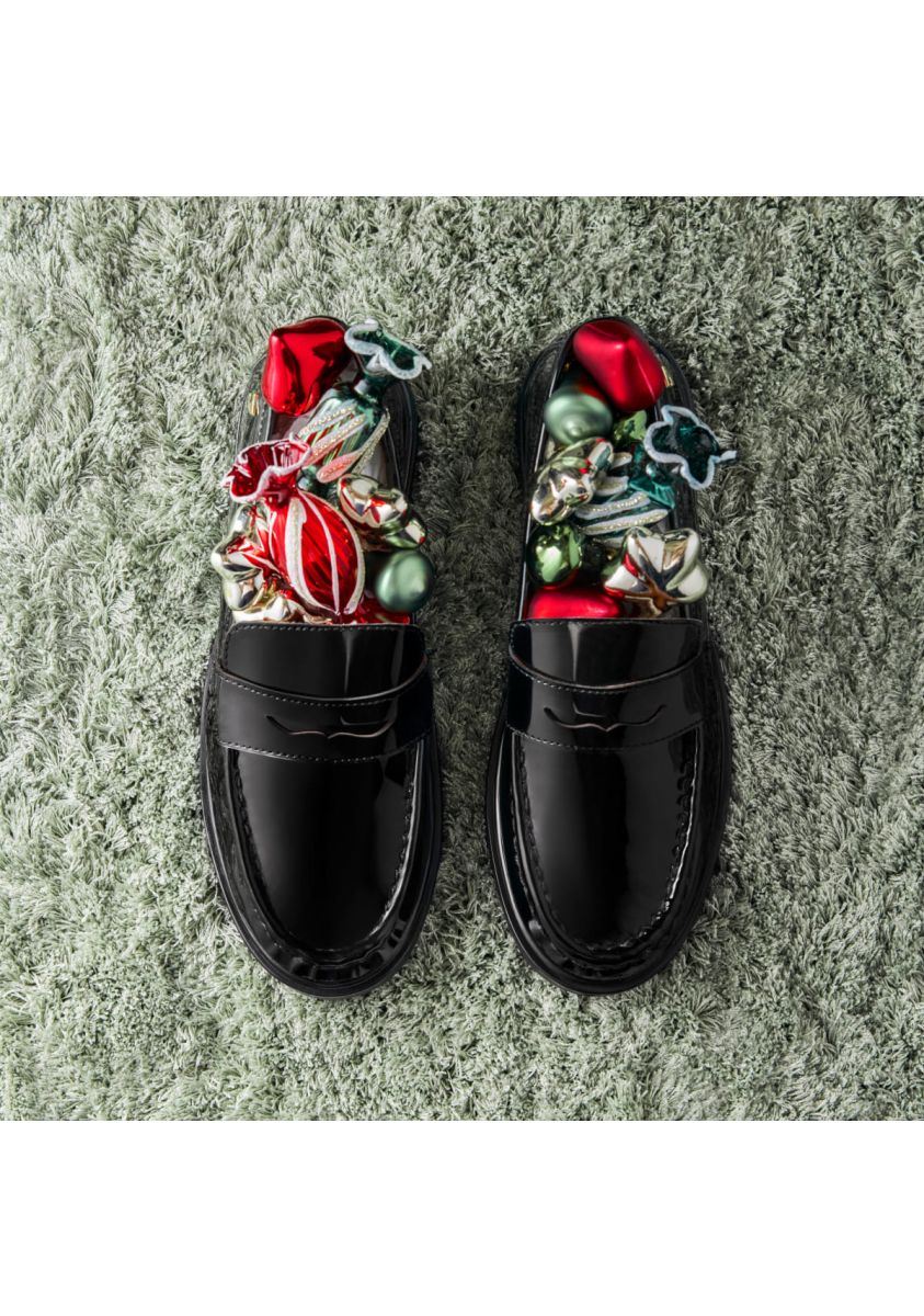 MOCASINES ANTIFAZ PIEL EFECTO CHAROL SNINA - NEGRO
