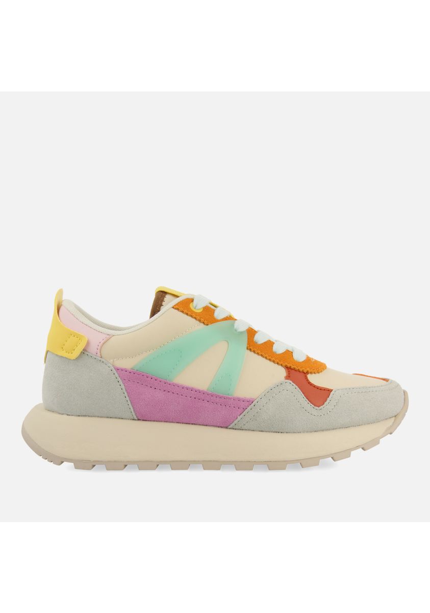 SNEAKERS MULTICOLOR PIEL VESTAL - BEIG