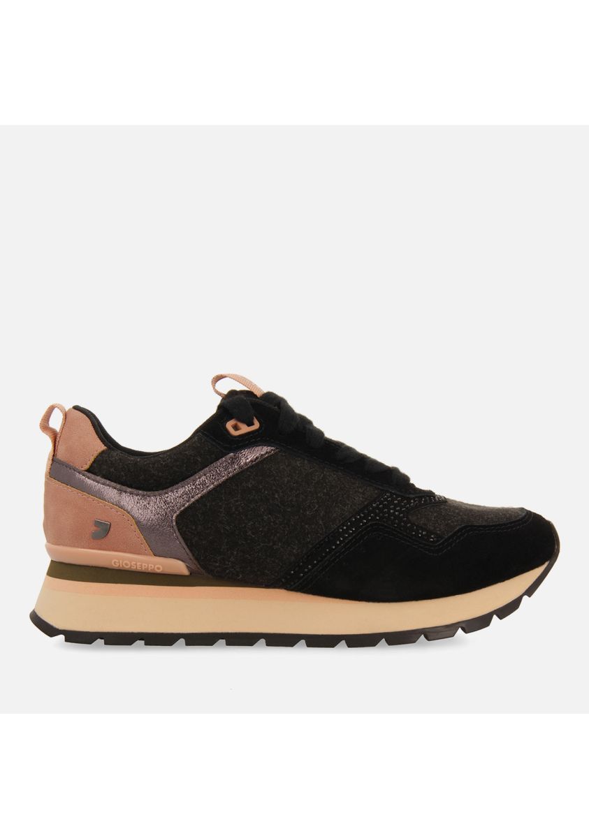 SNEAKERS FIELTRO Y STRASS PARA MUJER ARDAGGER - NEGRO