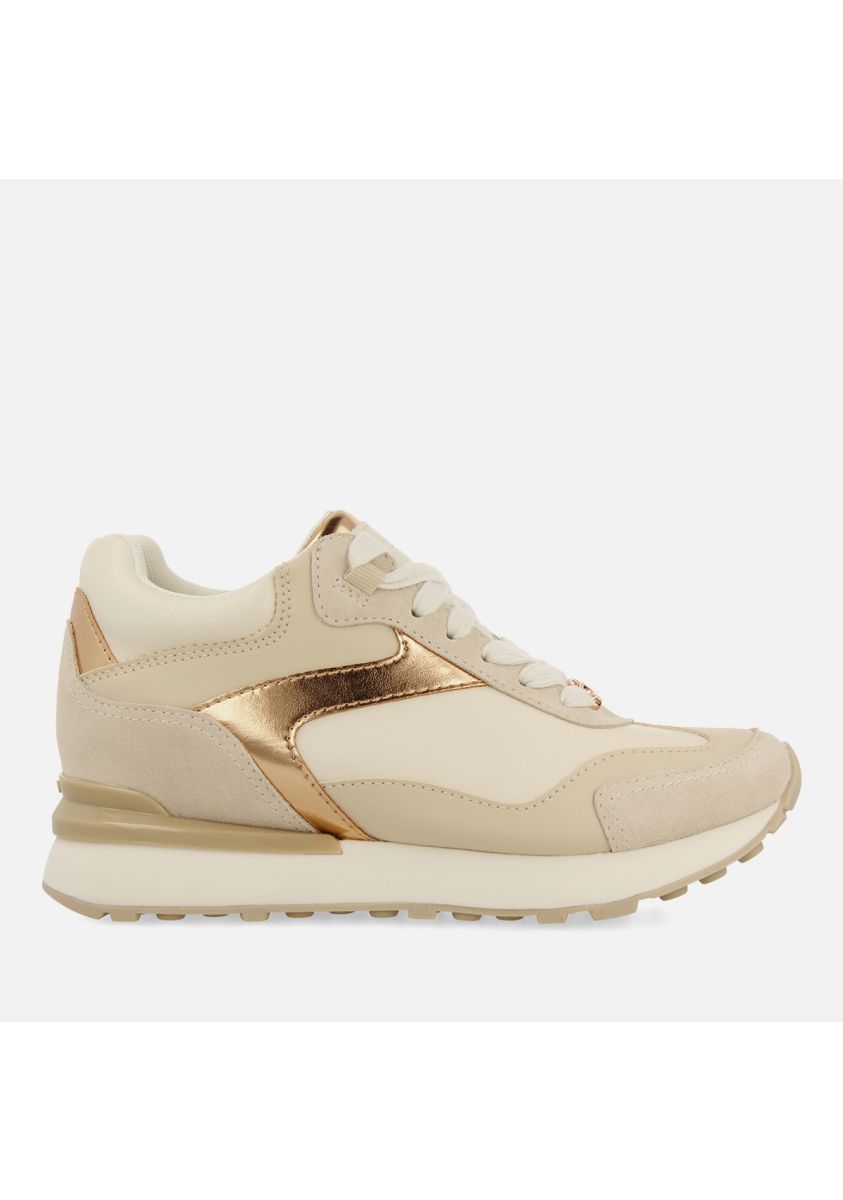 SNEAKERS METALIZADAS CUÃA INTERNA CASTILE - ORO