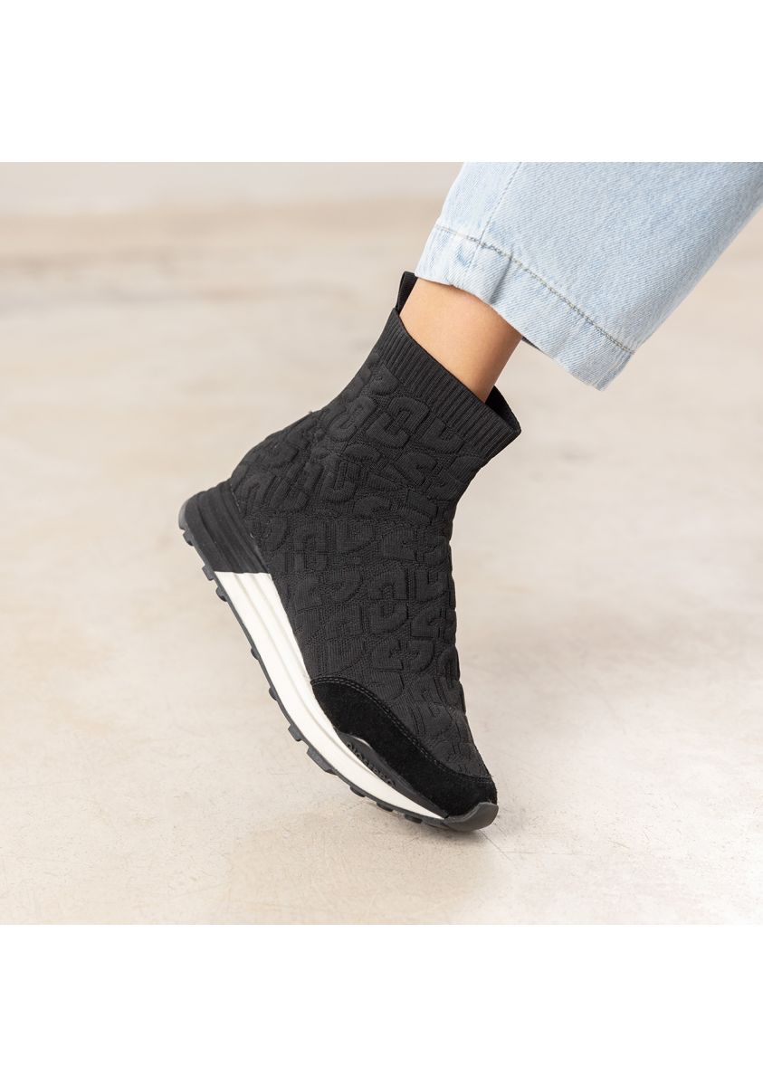 SNEAKERS TIPO CALCETÃN HOLEV - NEGRO