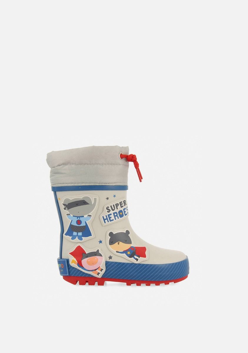 BOTAS DE AGUA PARCHES SUPERHÃROES HAGUE - GRIS