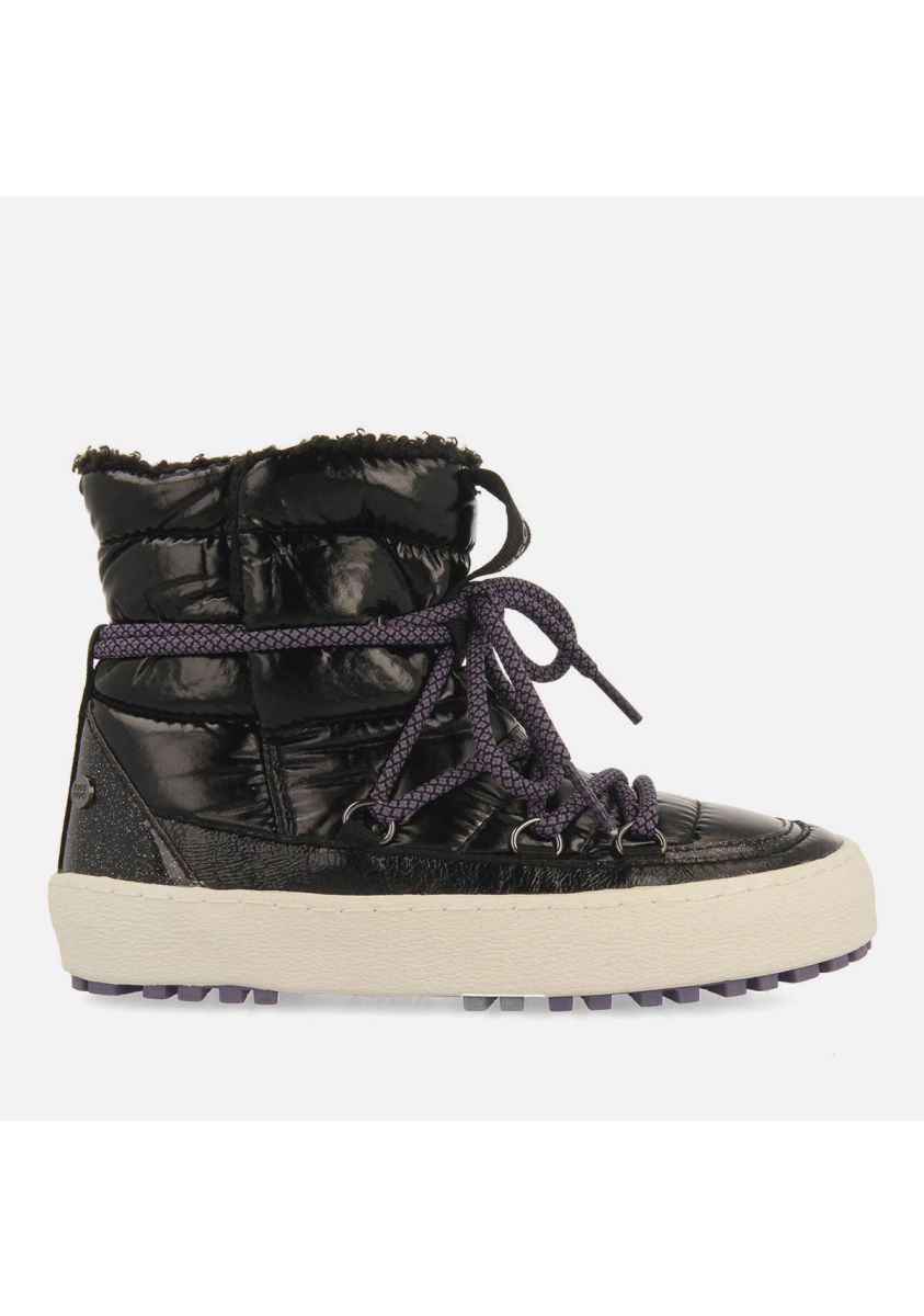 BOTAS ESTILO APRÃS SKI ACOLCHADAS METALIZADAS CHATHAM - NEGRO