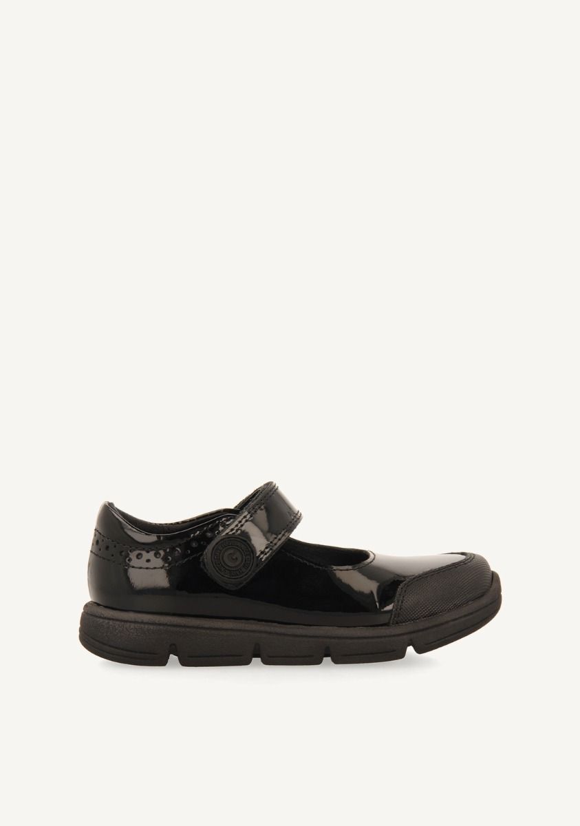 BAILARINAS COLEGIALES PIEL EFECTO CHAROL BEKES - NEGRO