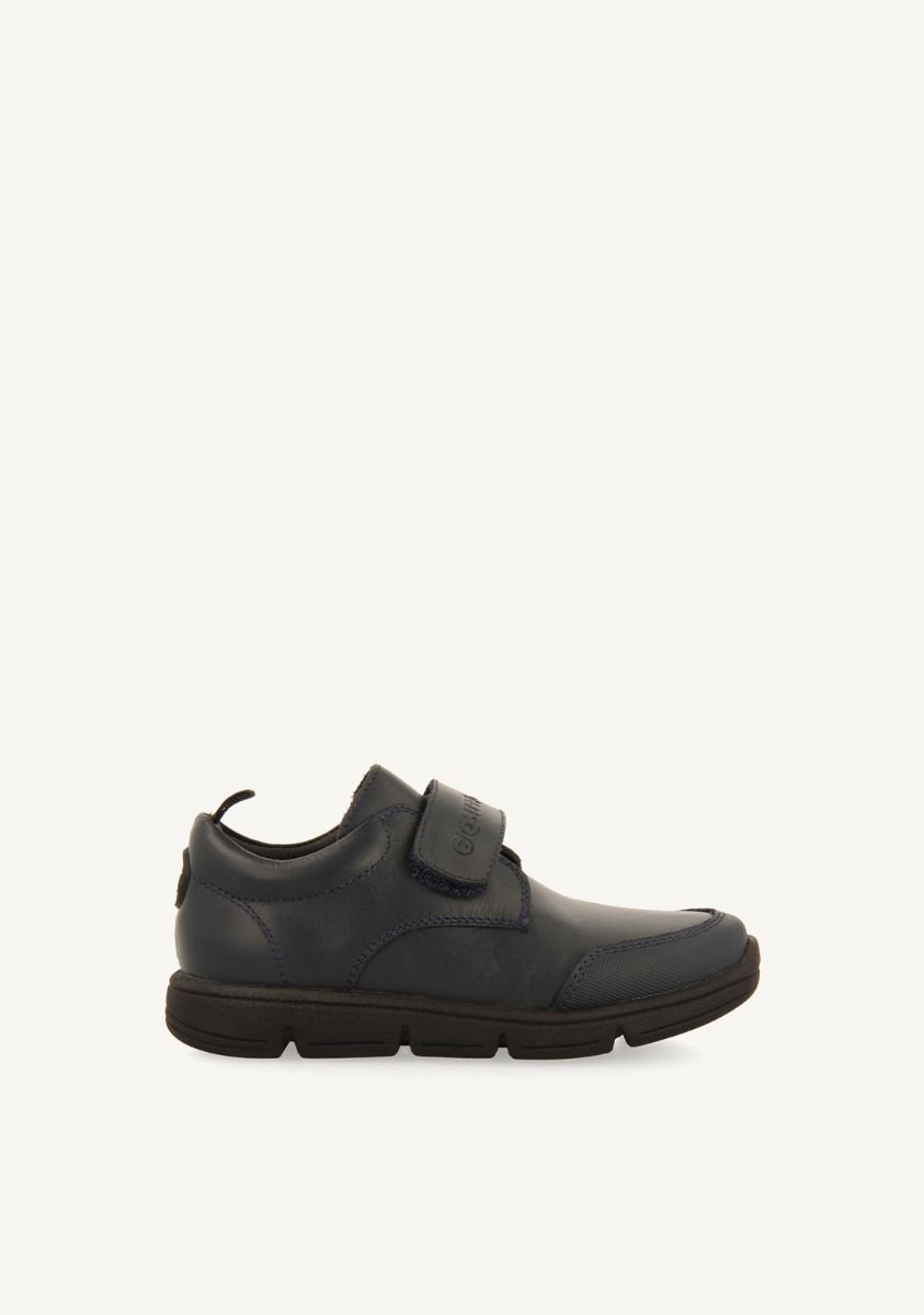 SNEAKERS COLEGIALES PIEL CON CIERRES  ESSEX - MARINO