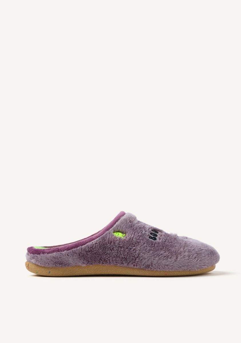 ZAPATILLAS DE CASA PELO DIBUJO SLAYTON - MALVA