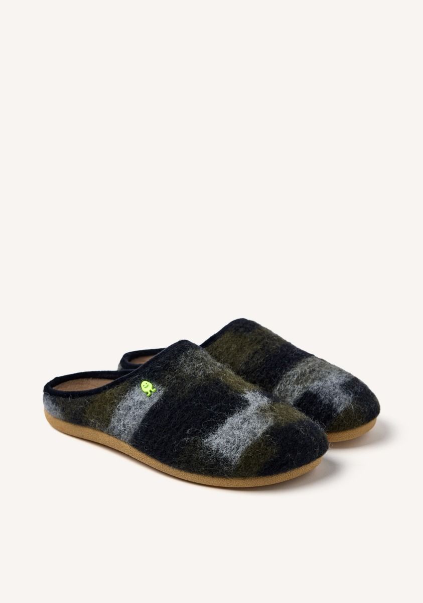 ZAPATILLAS DE CASA LANA SEBEKA - KAKI