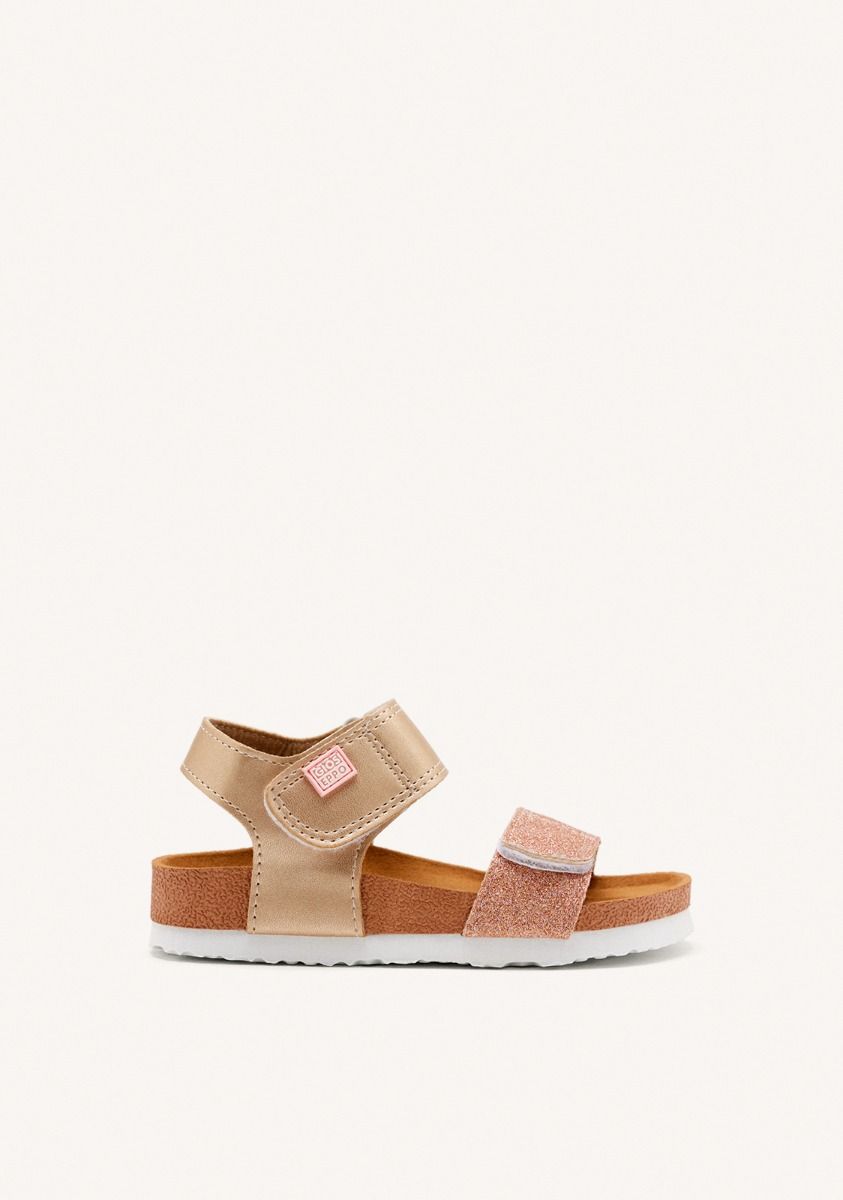 Chanclas estilo bio en cobre para niÃ±a JABBEKE - COBRE