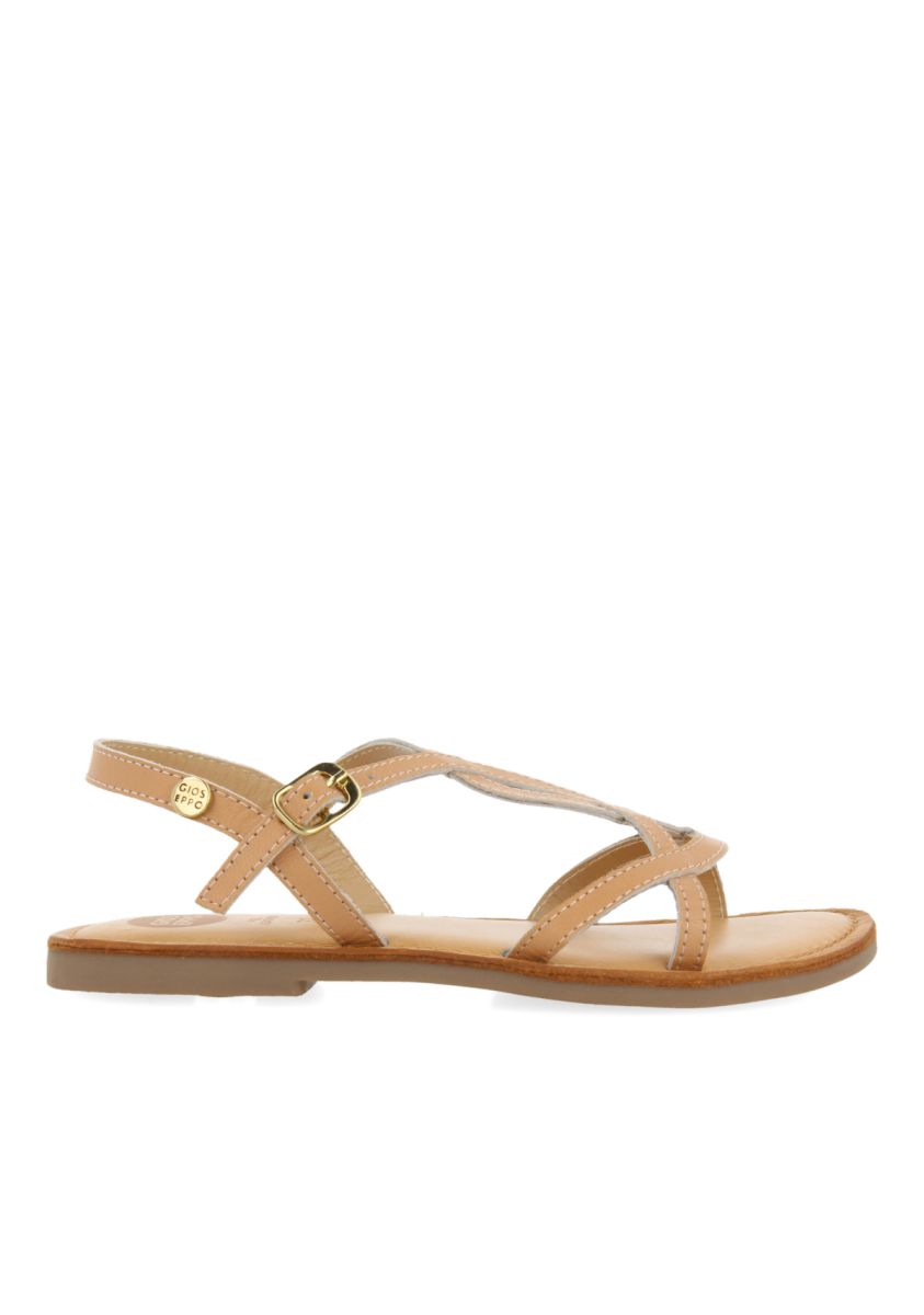 Sandalias nude para niÃ±a BISCOE - NUDE