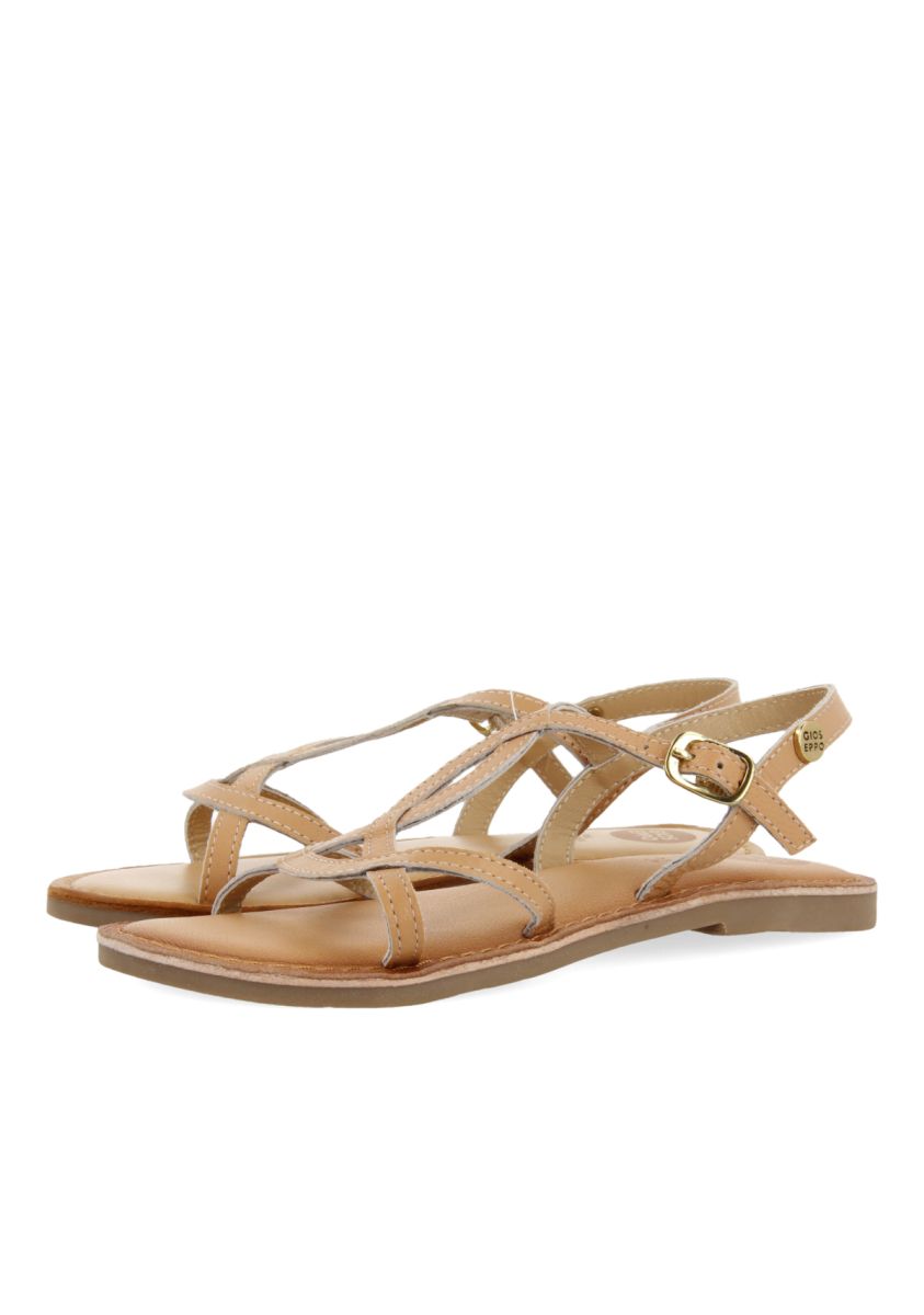 Sandalias nude para niña BISCOE - NUDE