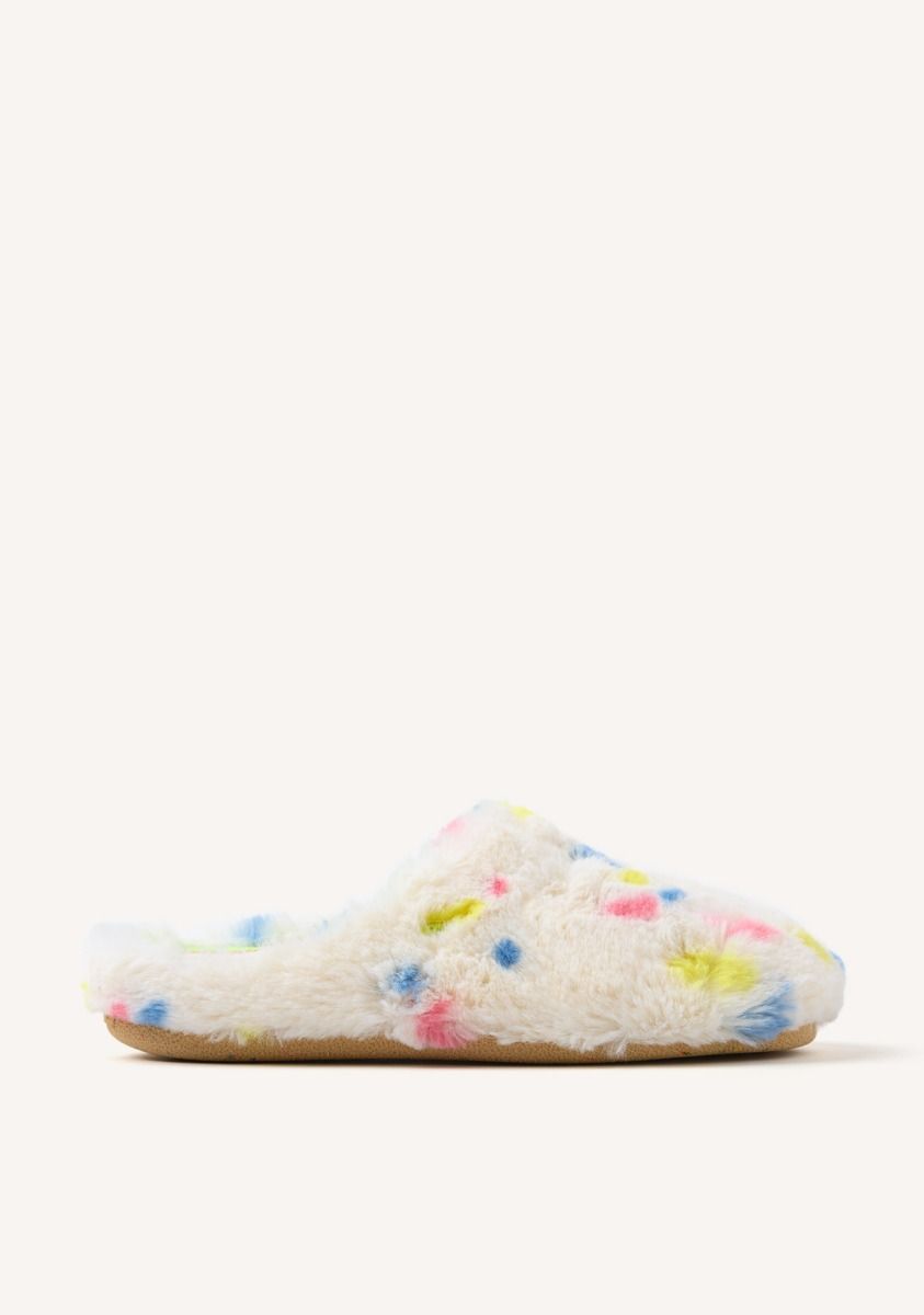 ZAPATILLAS DE CASA PELO TOPOS SANDWELL - BLANCO