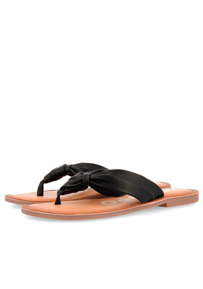 Sandalias negras para mujer MINETTO - NEGRO