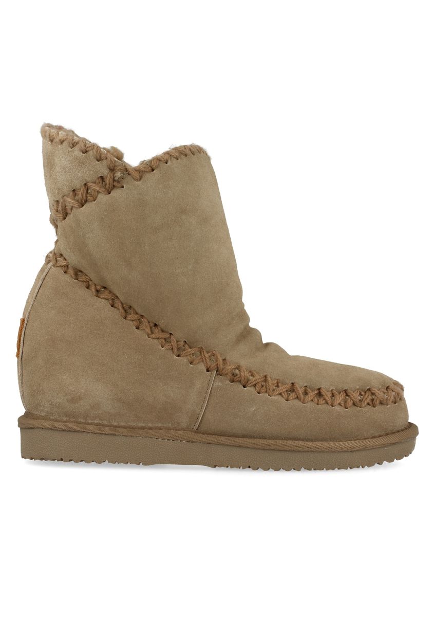 Botines taupe de estilo australiano con cuÃ±a interna para mujer Â 42114 - TAUPE