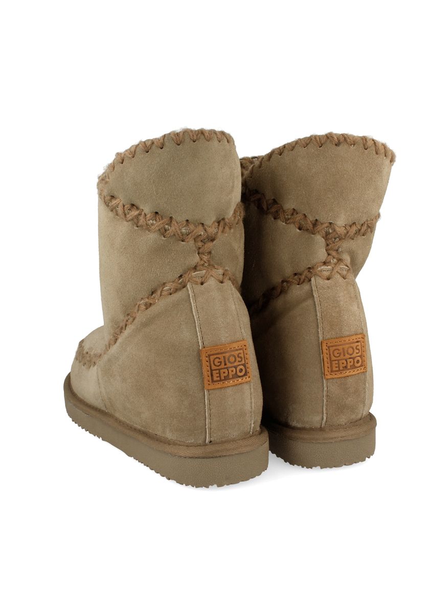 Botines taupe de estilo australiano con cuña interna para mujer  42114 - TAUPE