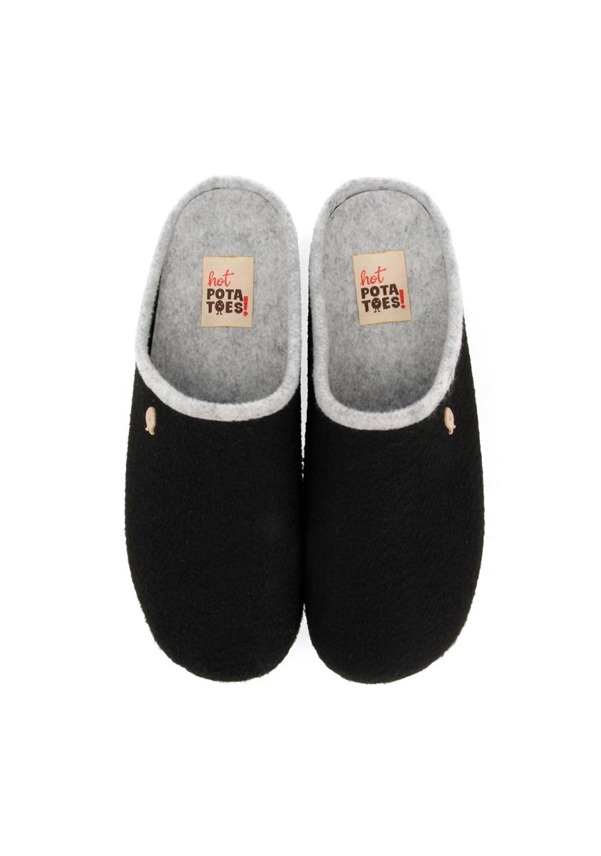 ZAPATILLAS DE ESTAR POR CASA DE LA COLECCIÃN HOT POTATOES LABINSK - NEGRO