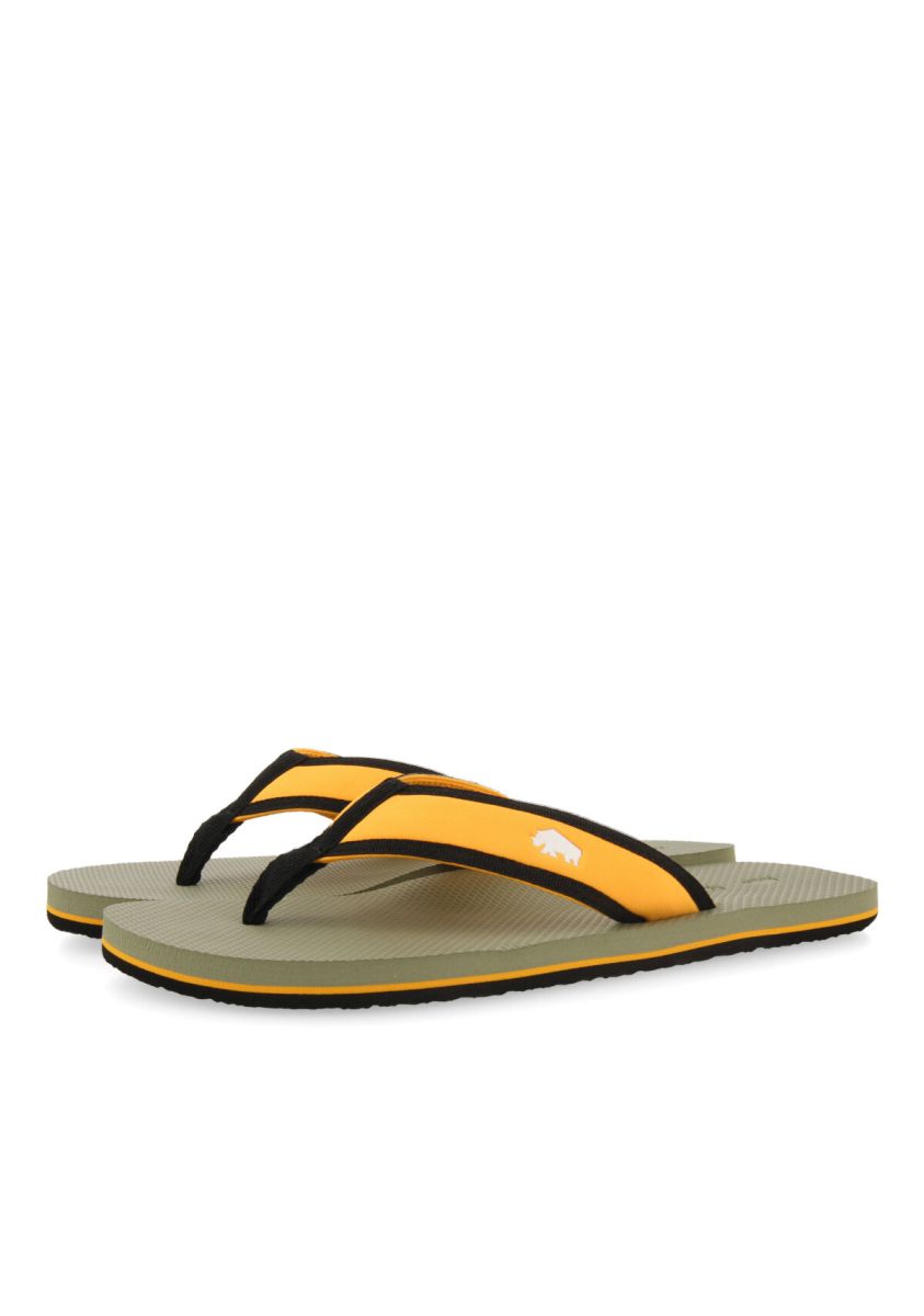 CHANCLAS CAQUI CON PISO TRICOLOR  PARA HOMBRE TAINTER - KAKI