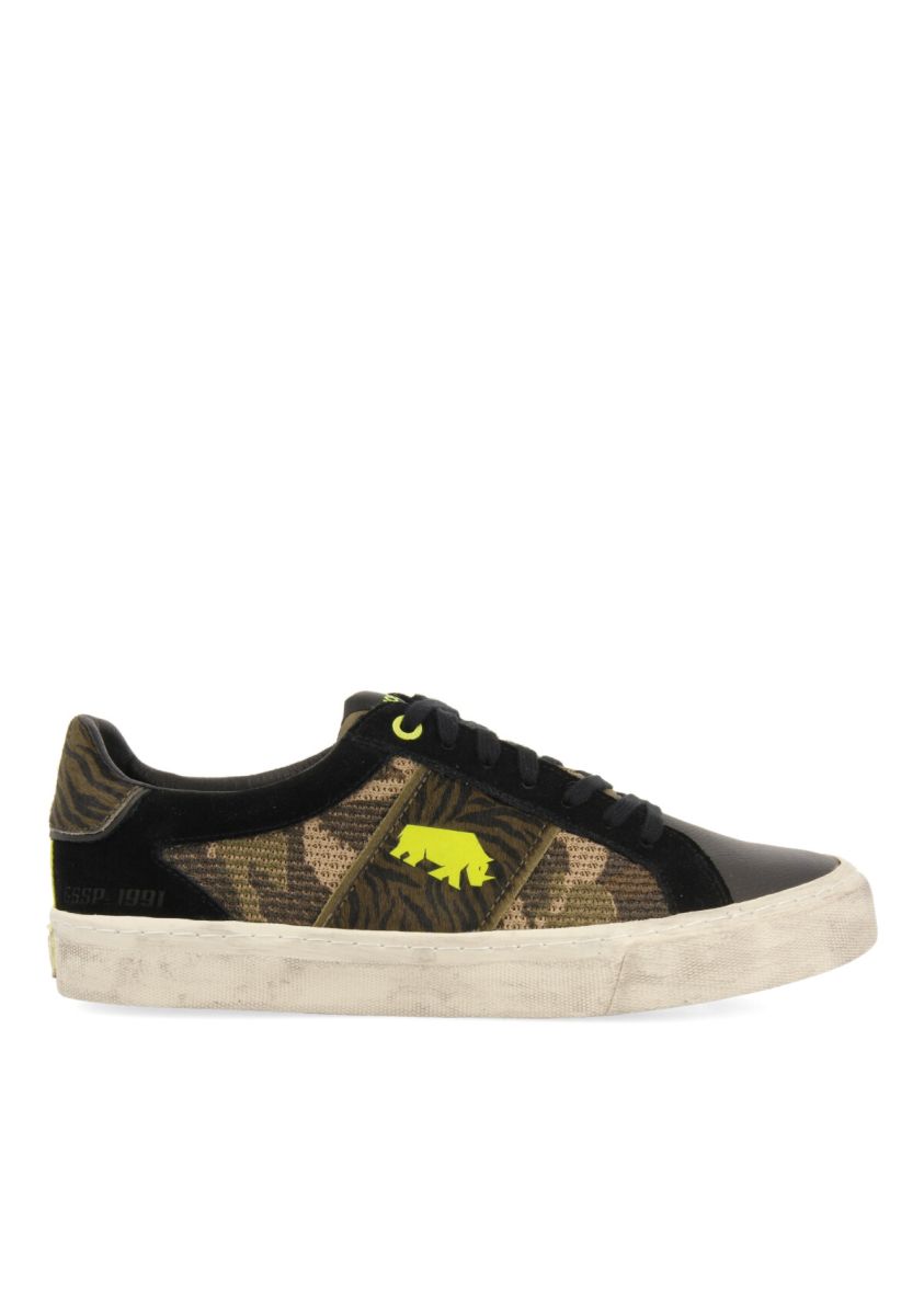SNEAKERS DE CAMUFLAJE CON DIFERENTES TEXTURAS PARA HOMBRE CEDAR - CAMUFLAJE