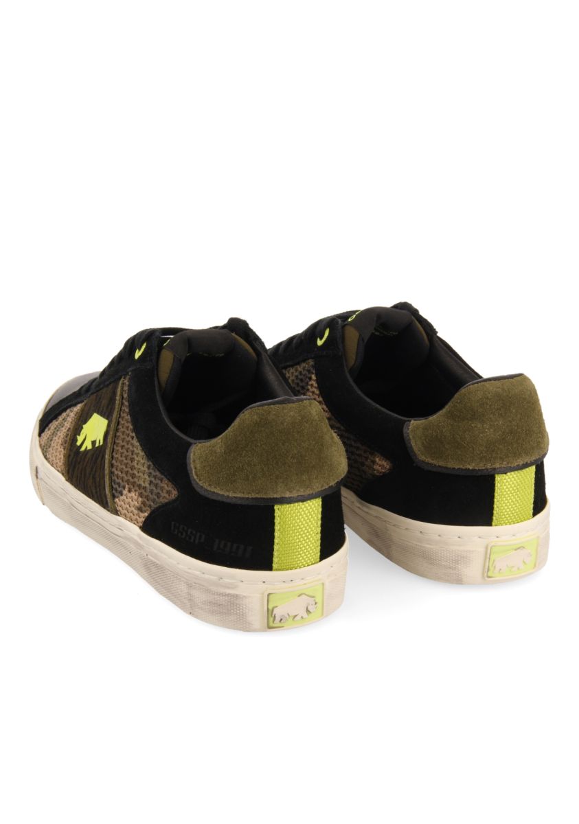 SNEAKERS DE CAMUFLAJE CON DIFERENTES TEXTURAS PARA HOMBRE CEDAR - CAMUFLAJE