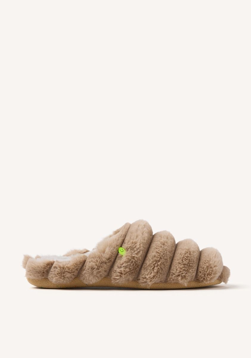 ZAPATILLAS DE CASA PELO WHALAN - TAUPE