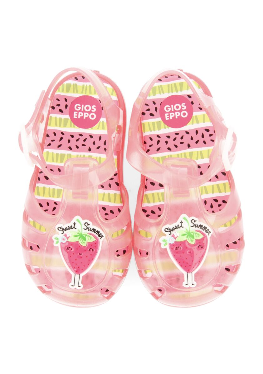 CANGREJERAS CORAL CON DETALLE DE FRUTAS PARA NIÃA NEKIMI - CORAL