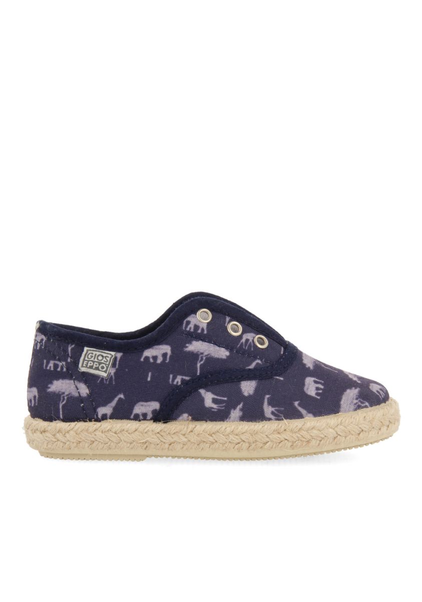SNEAKERS AZUL MARINO CON ESTAMPADO SAFARI PARA NIÃO WAUPACA - MARINO
