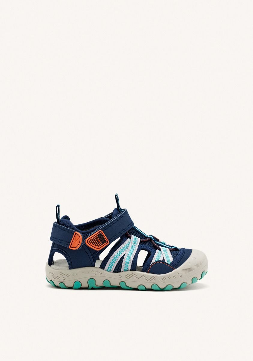Chanclas deportivas azul marino con detalles naranjas para niño DEINZE - MARINO 1 12041-chanclas-deportivas-azul-marino-con-detalles-naranjas-para-ni-o-deinze-marino-1.jpg
