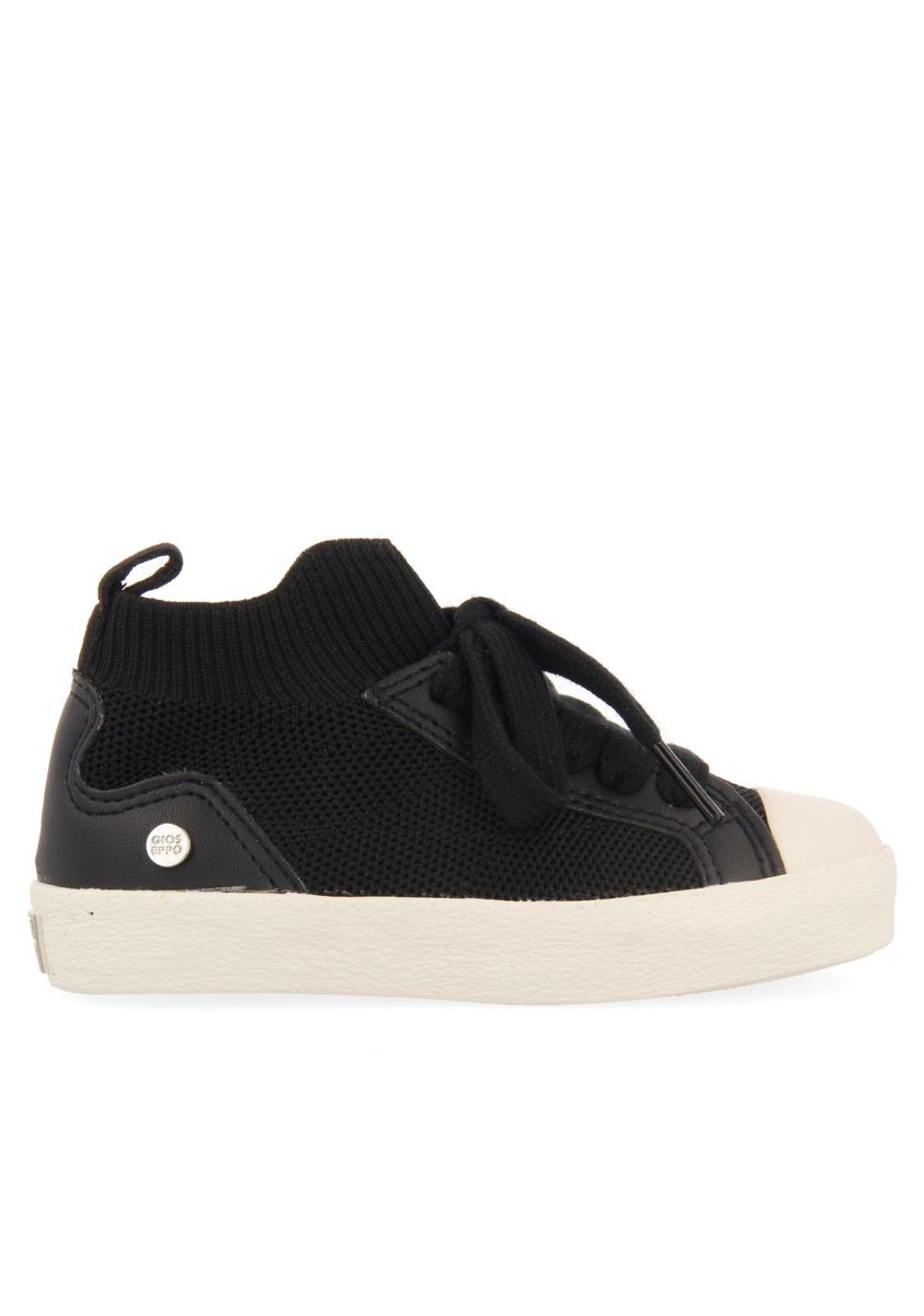 SNEAKERS NEGRAS TIPO CALCETÃN PARA NIÃO MIROW - NEGRO
