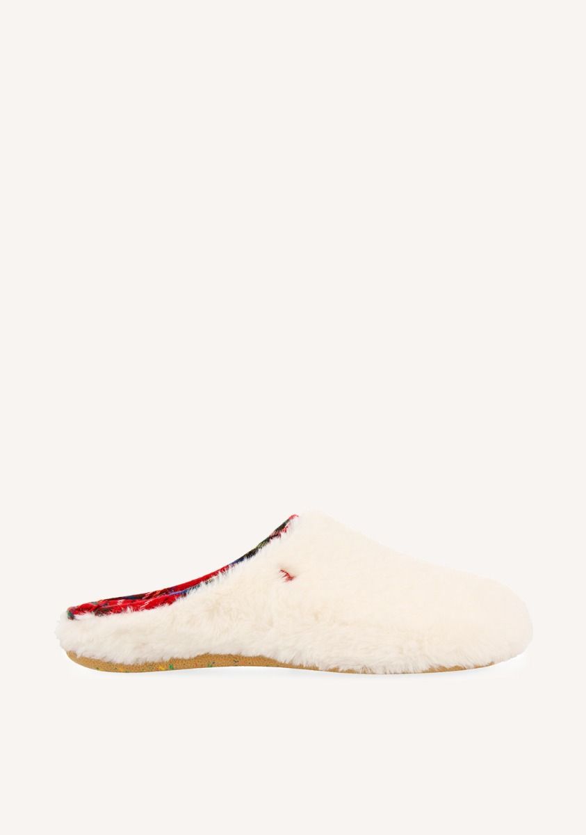 ZAPATILLAS DE ESTAR POR CASA HOT POTATOES DE PELO BEIGE GALIZEIN - BEIG