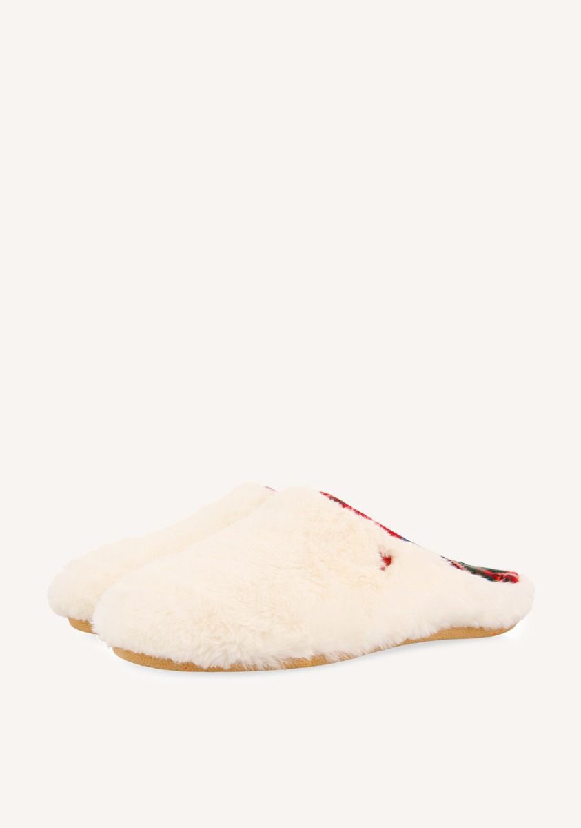 ZAPATILLAS DE ESTAR POR CASA HOT POTATOES DE PELO BEIGE GALIZEIN - BEIG