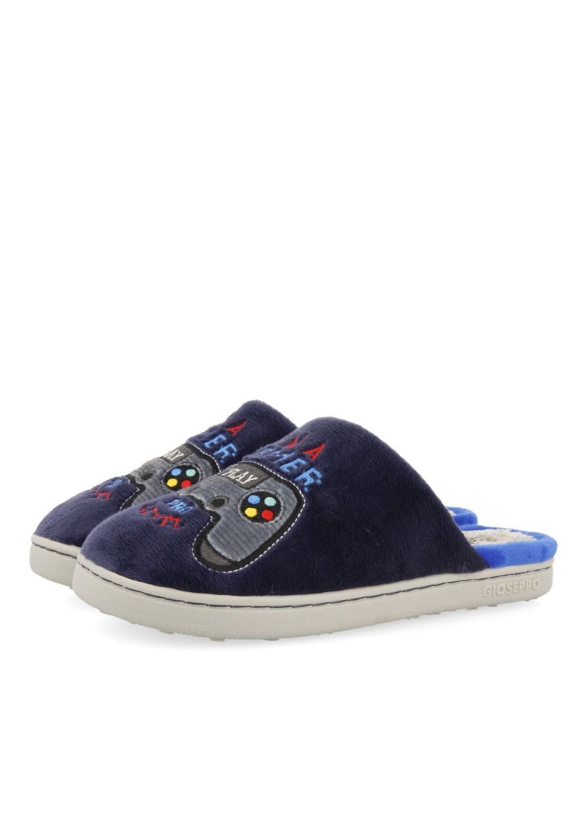 ZAPATILLAS DE ESTAR POR CASA AZUL MARINO CON MOTIVOS DE VIDEOJUEGOS PARA NIÃO HILZINGEN - MARINO