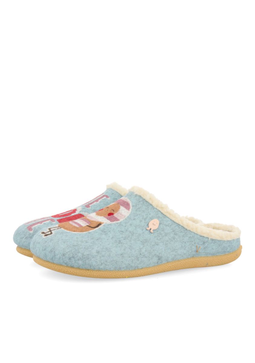 ZAPATILLAS INFANTILES DE ESTAR POR CASA DE LA COLECCIÃN HOT POTATOES NUSDORF - AGUAMARINA