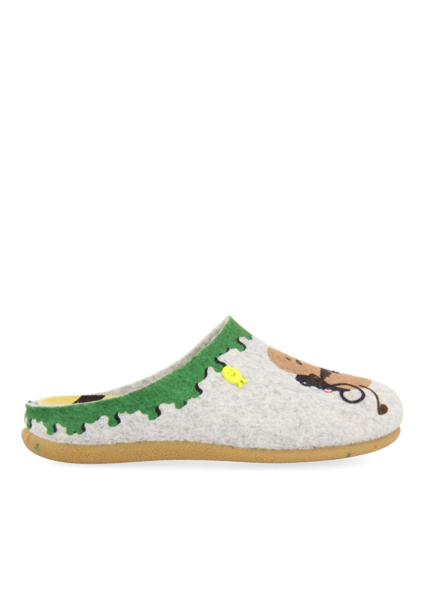 ZAPATILLAS INFANTILES DE ESTAR POR CASA DE LA COLECCIÃN HOT POTATOES HAIDORF - GRIS