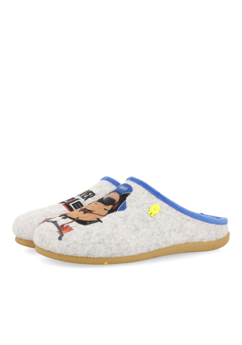 ZAPATILLAS INFANTILES DE ESTAR POR CASA DE LA COLECCIÃN HOT POTATOES GLANEGG - GRIS