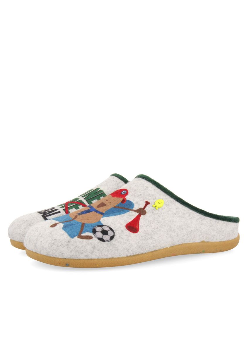 ZAPATILLAS DE ESTAR POR CASA DE LA COLECCIÃN HOT POTATOES KOLSSAS  - GRIS