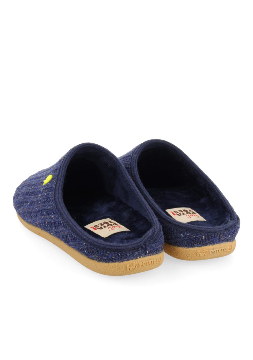 ZAPATILLAS DE ESTAR POR CASA DE LA COLECCIÃN HOT POTATOES LEONDING  - MARINO
