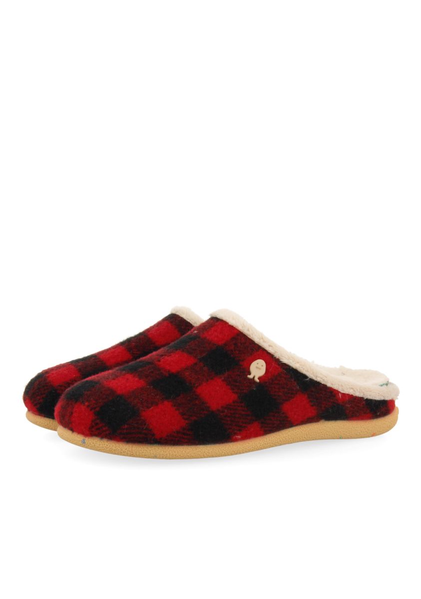 ZAPATILLAS INFANTILES DE ESTAR POR CASA DE LA COLECCIÃN HOT POTATOES SKOVDE - ROJO