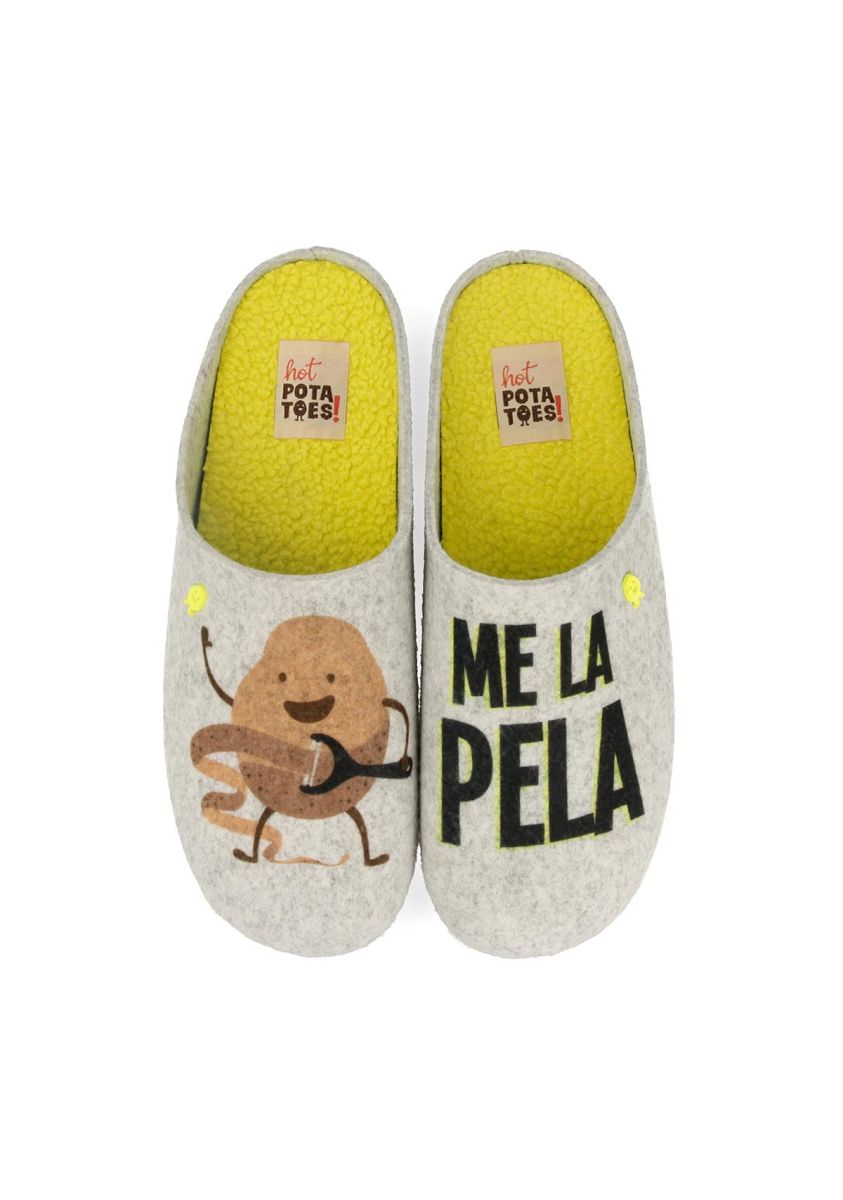 ZAPATILLAS DE ESTAR POR CASA DE LA COLECCIÃN HOT POTATOES VARDE  - GRIS