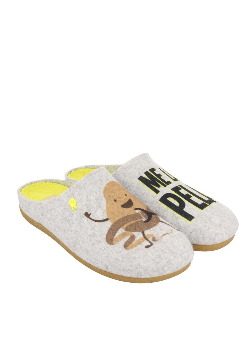 ZAPATILLAS DE ESTAR POR CASA DE LA COLECCIÃN HOT POTATOES VARDE  - GRIS