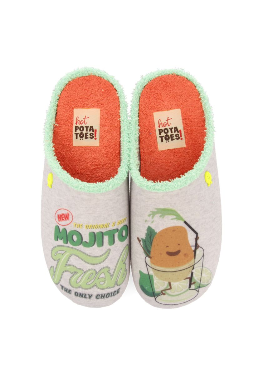 ZAPATILLAS DE ESTAR POR CASA HOT POTATOES GRIS NULUI  - GRIS