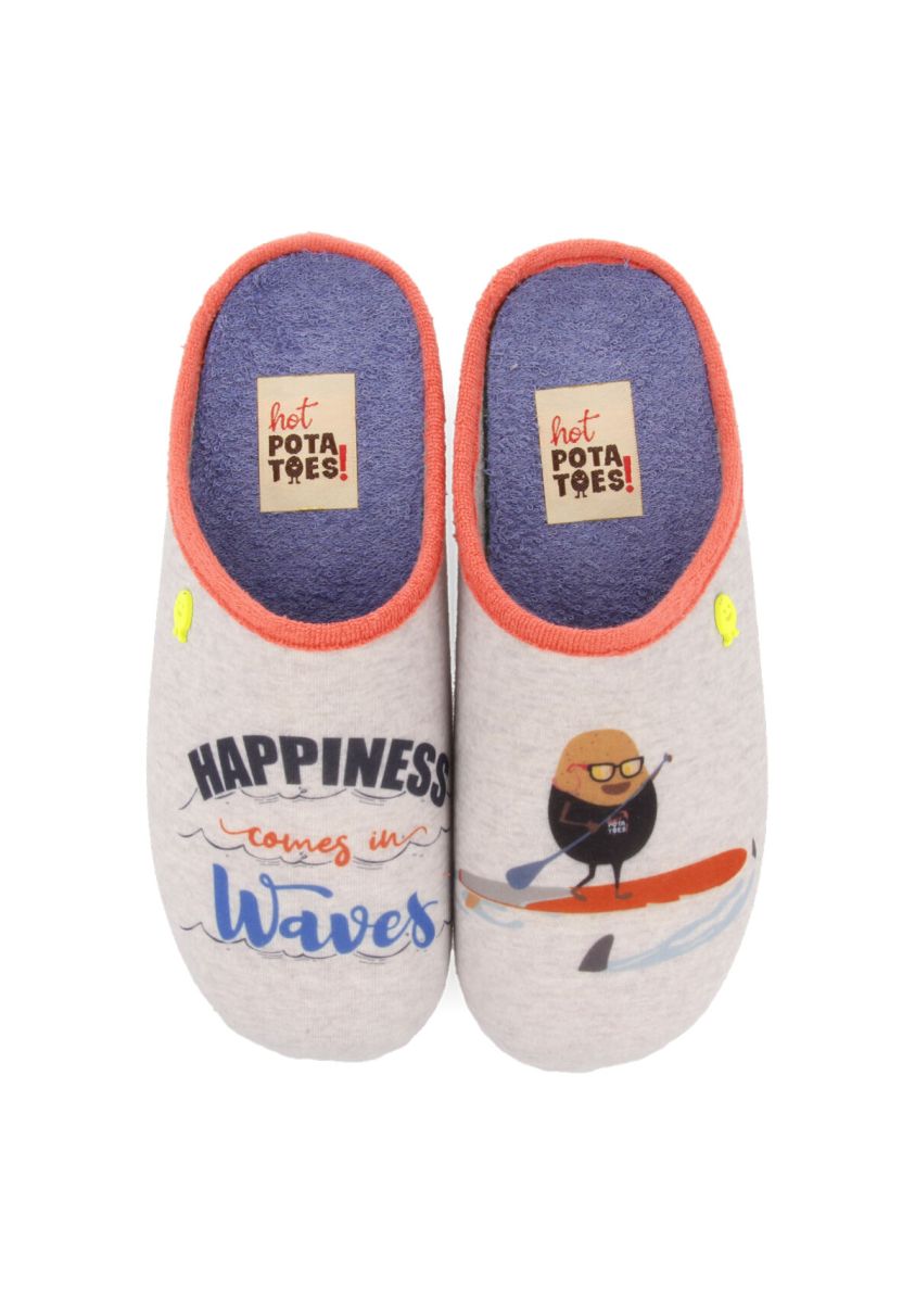 ZAPATILLAS DE ESTAR POR CASA HOT POTATOES GRIS OHRID  - GRIS