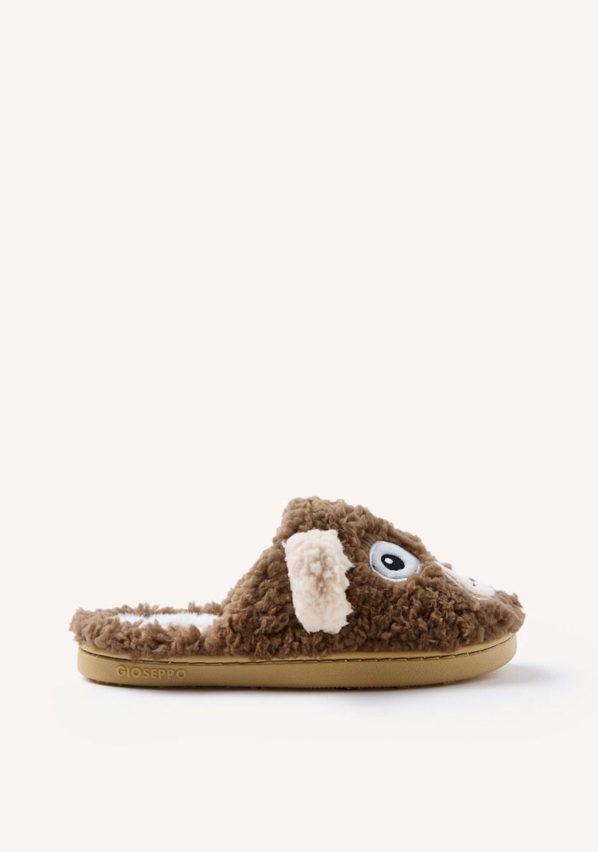 ZAPATILLAS DE CASA PELO BORREGUITO FOSSTON - MARRON
