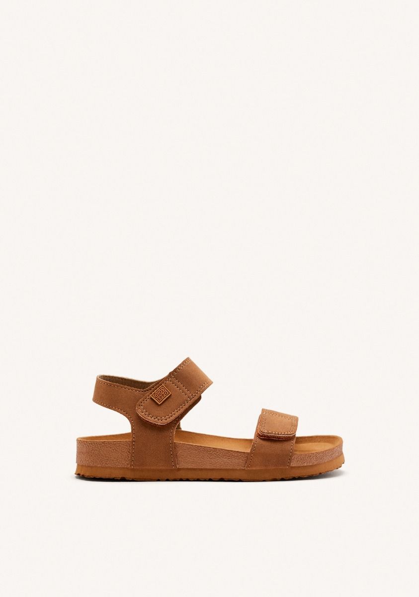 CHANCLAS COLOR CUERO ESTILO BIO PARA NIÃOS TREDEGAR - CUERO