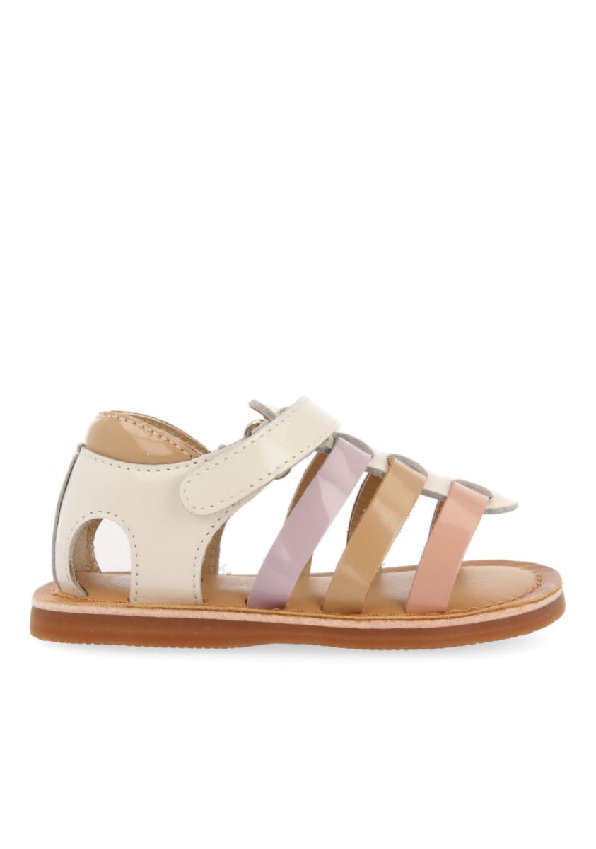 SANDALIAS PLATEADAS CON METALIZADOS Y GLITTER PARA NIÃA AETNA - BLANCO