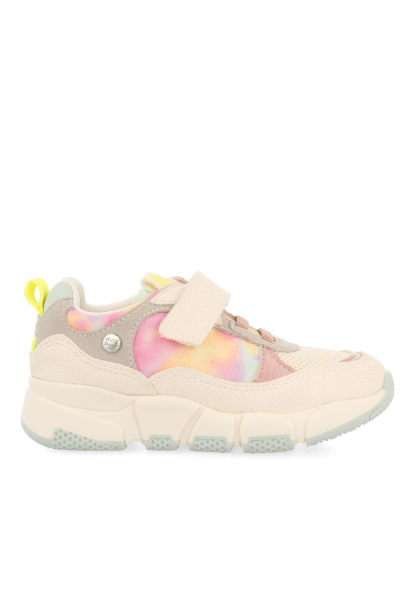SNEAKERS CON ESTAMPADO TIE-DYE Y CIERRE AJUSTABLE PARA NIÃOS SWANSEA - BLANCO