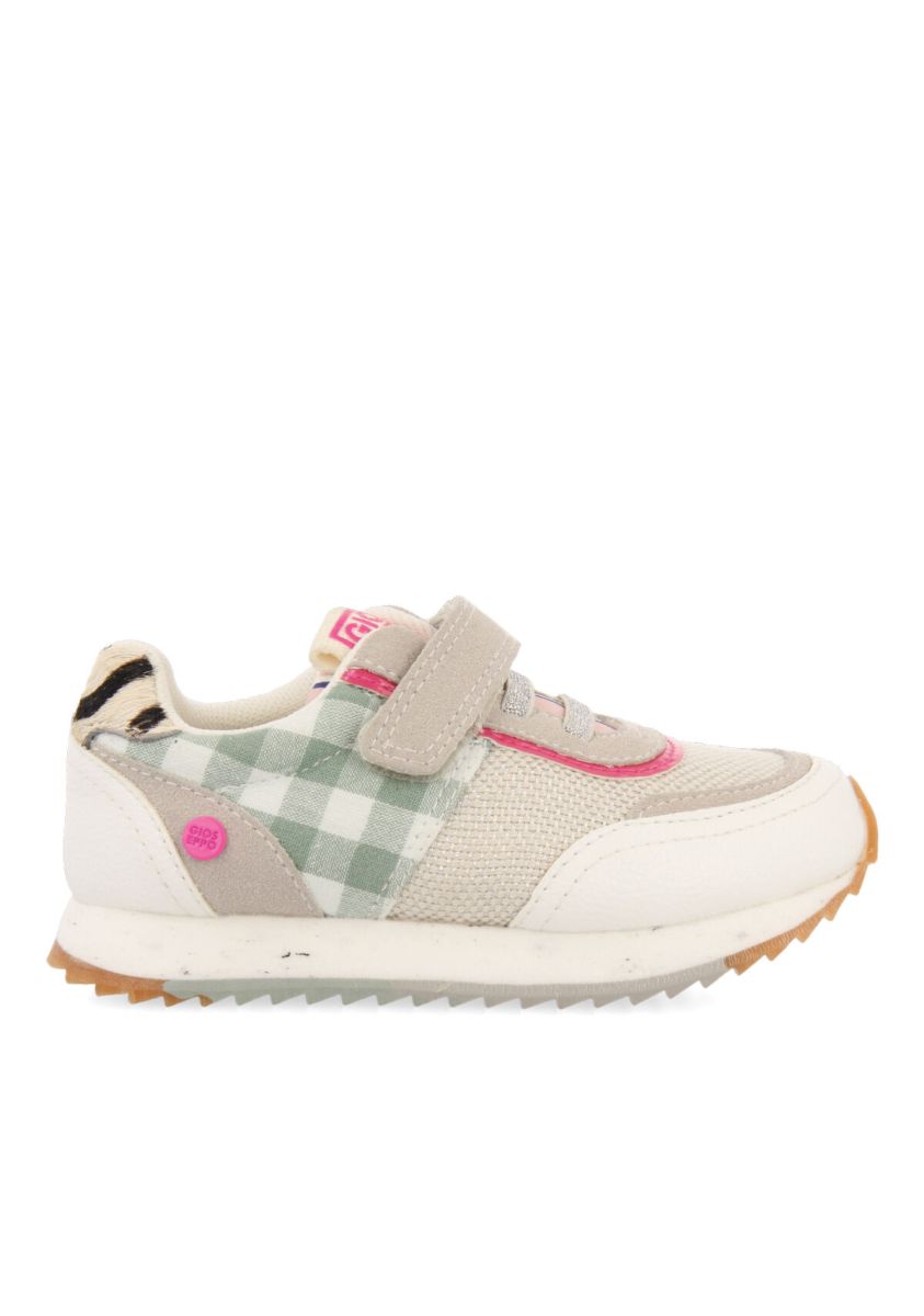 SNEAKERS CON MIX DE ESTAMPADOS, CIERRE AJUSTABLE Y PISO CON EVA RECICLADA PARA NIÃOS OLINDINA - BLANCO
