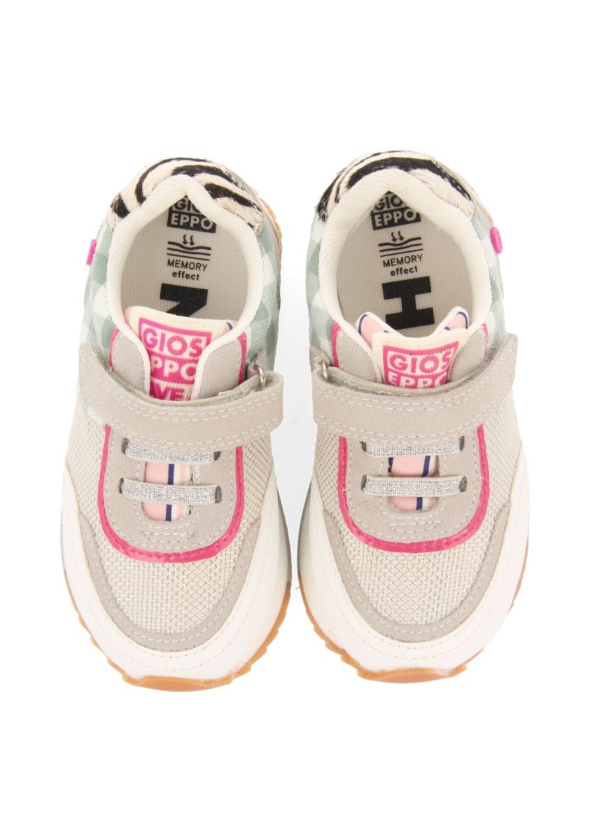 SNEAKERS CON MIX DE ESTAMPADOS, CIERRE AJUSTABLE Y PISO CON EVA RECICLADA PARA NIÃOS OLINDINA - BLANCO